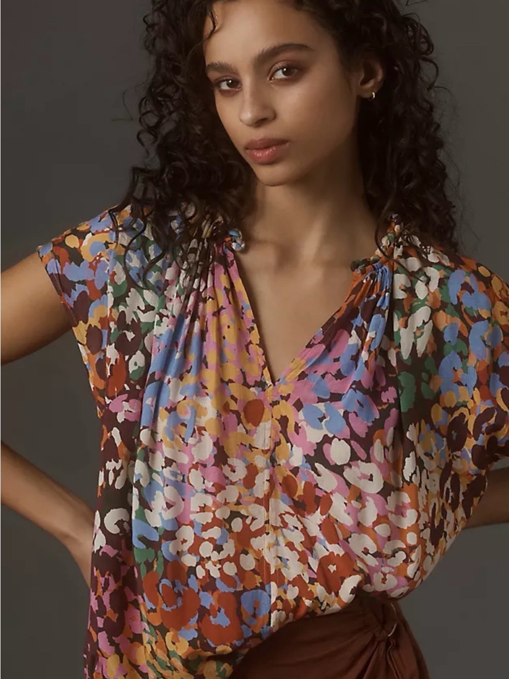 Velvet by Graham and Spencer
Trixie Multicolor Cheetah Print Blouse from Evereve